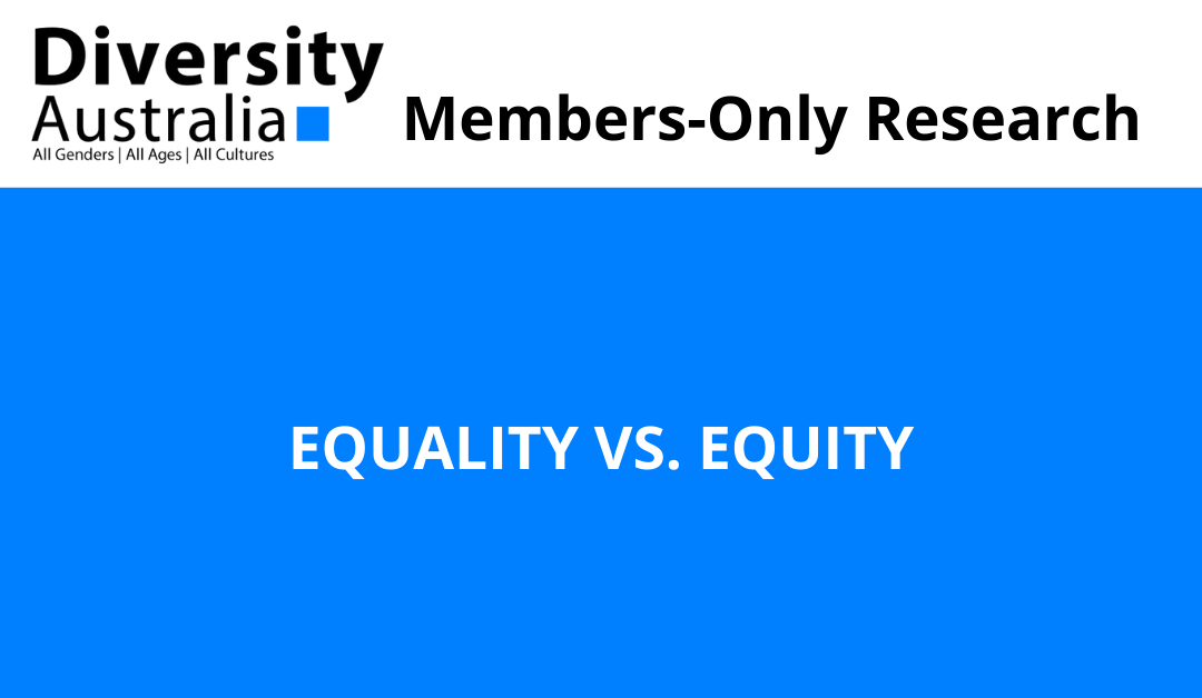 EQUALITY VS. EQUITY