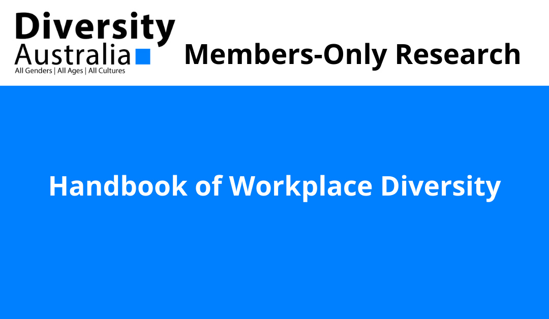 Handbook of Workplace Diversity