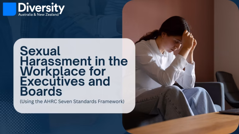 Sexual Harrassment Sexual Harrassment in the Workplace for Executives and Boards Using the AHRC Seven Standards Framework