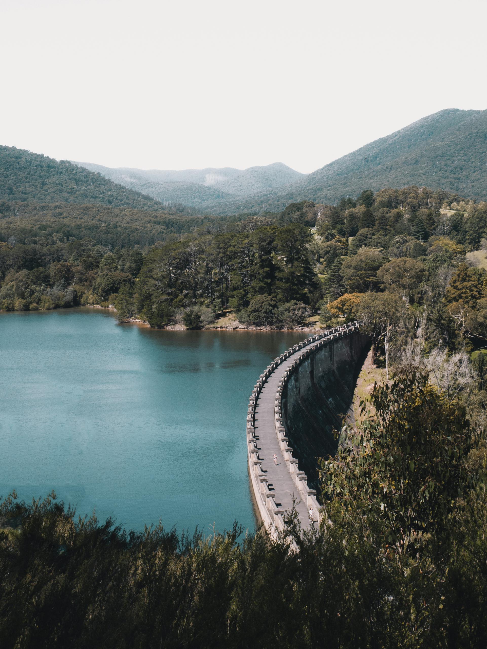 stunning aerial view of healesville dam in victoria australia surrounded by dense forest and serene waters. 5615622 scaled