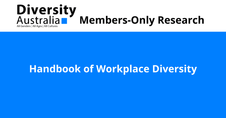 Handbook of Workplace Diversity