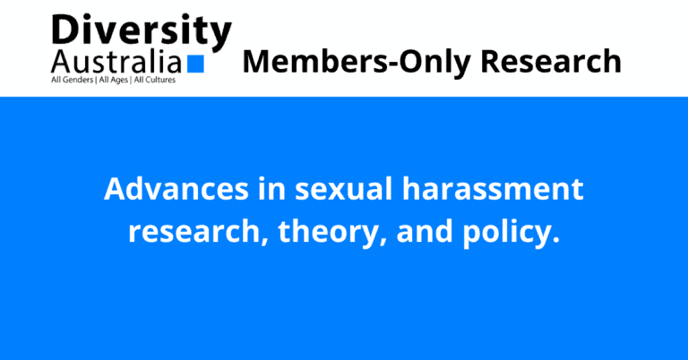 Advances in sexual harassment research, theory, and policy